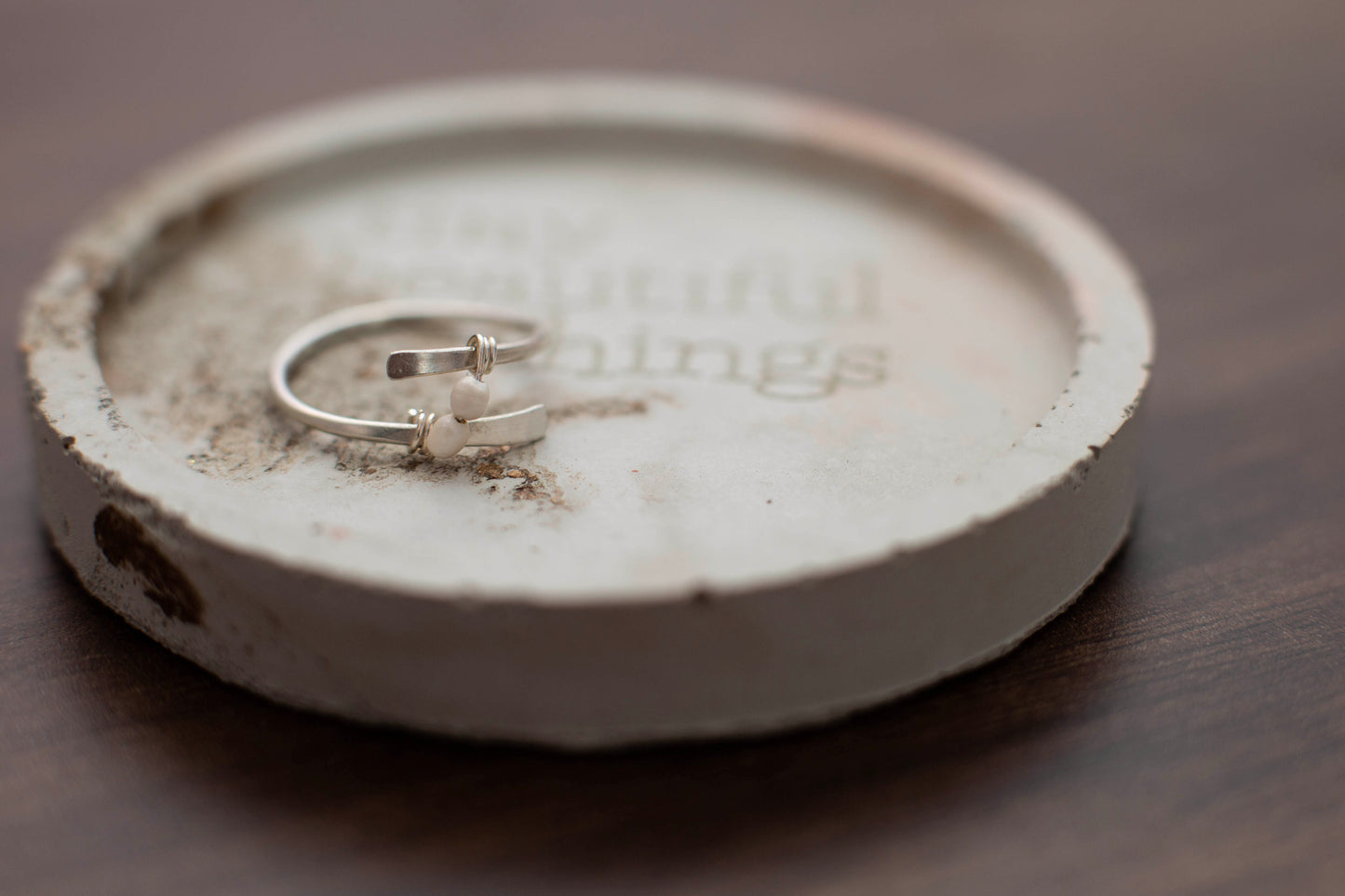 DOUBLE PEARL RING | SILVER