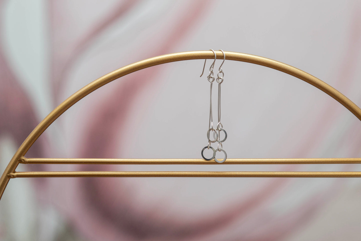 DANGLE WITH HOOP | SILVER