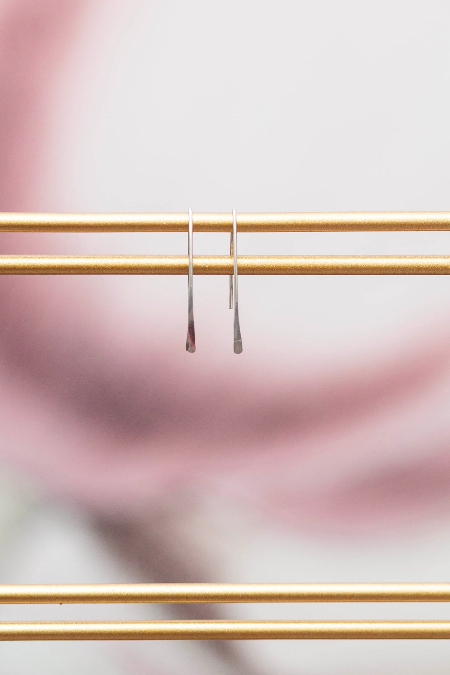 BAR DROP EARRINGS | SILVER