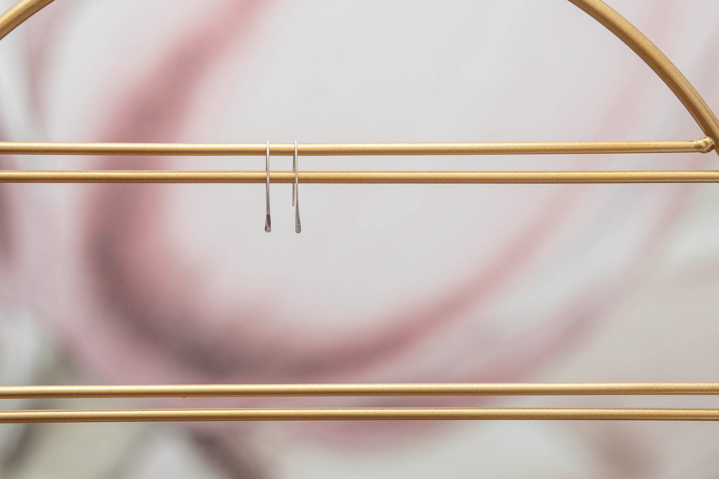 BAR DROP EARRINGS | SILVER