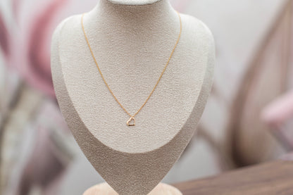 CHUBBY HEART NECKLACE | GOLD