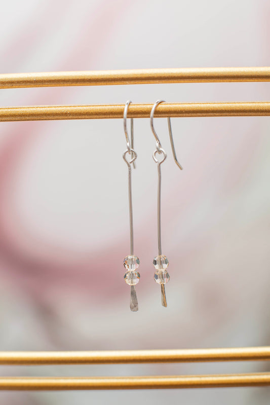 HONEY SWAROVSKY EARRING | SILVER